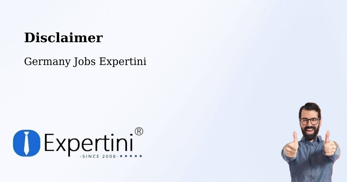 Disclaimer – Baden Baden - Germany Jobs Expertini